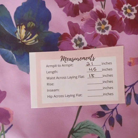 Talbots Georgette Botanical Fit&Flare Midi Dress, Purple Floral, Ruched Waist - Picture 16 of 16